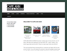 Tablet Screenshot of capeannsign.com